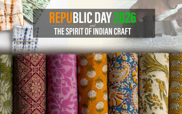 Hand Block Print Fabric Republic Day 2026