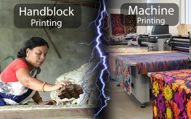 Hand Block Printing and Machine Printing