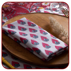 Hand Block Printed Table Napkins