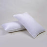 100% Cotton Solid White Quilted Machine Pillow Cover