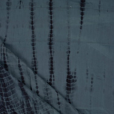 Beautiful Gray Cotton Shibori Tie And Dye Fabric For Kurti