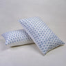 Best Blue Floral Premium Cotton Kantha Quilted Pillow Cover