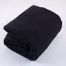 Black Solid Soft Cotton Waffle Fabric