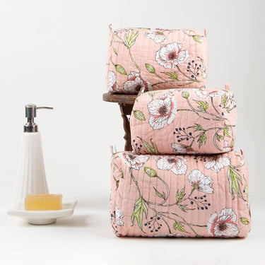 Block Print Lightweight Toiletry Bag