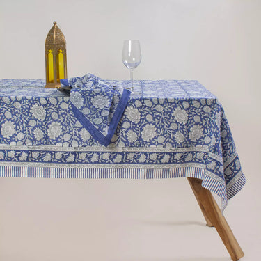 Block Printed Cotton Dining Table Cover