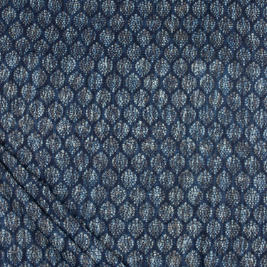 Block Printed Indigo Fabric for Clothing Online