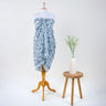 Blue Cotton Beach Wraps Around Sarong Hand Block Printed