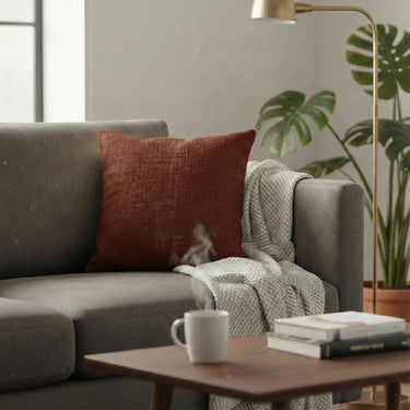 Brown Plain Cushion Cover Set of 6 Online