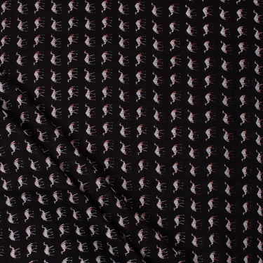 Camel Cotton Hand Block Print Fabric