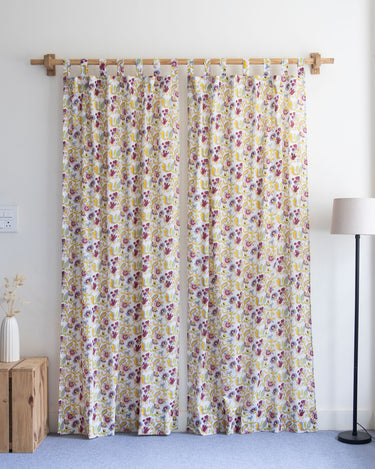 Cotton Block Print Curtains
