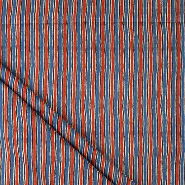 Cotton Hand Block Bagru Printed Fabric