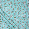 Cotton Leaf Pattern Hand Block Printed Fabric For Kurti
