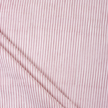 Cotton Striped Hand Block Print Fabric