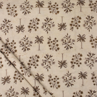 Dabu Block Printed Cotton Running Fabric