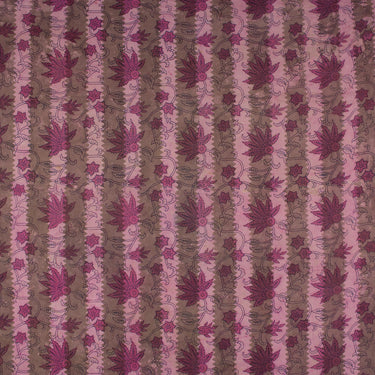 Dabu Stripes Block Printed Cotton Fabric for Cushion Cover