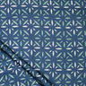 Discharge Organic Cotton Hand Block Printed Fabric