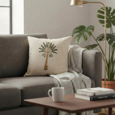 Dmaasa Palm Printed Cotton Cushion Cover Sets