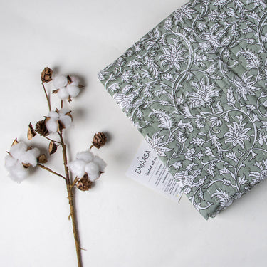 Floral Cotton Kantha Baby AC Blankets