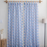 Floral Hand Block Printed Curtains for Window