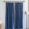 Floral Hand Block Printed Modern Curtains for Living Room