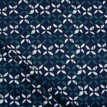 Geometric Hand Block Prited Textile Cotton Fabric