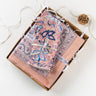 Gift Sets For Her Natural Block Floral Printed Table Cover & Napkins