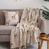 Gift Sets for Women - Giraffe Print Throw with Cushion Cover