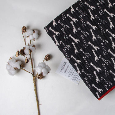 Giraffe Print Cotton Baby Blankets