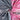 Gray Pink Handmade Shibori Tie Dye Cotton Fabric