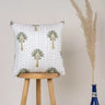 Green Palm Tree Printed Kantha 18x18 Cushion Covers