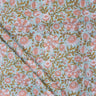 Hand Block Floral Multicolor Printed Cotton Fabric
