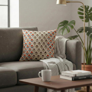 Hand Block Floral Printed Cushion Covers Set