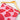 Hand Block Heart Shape Print Cotton Fabric