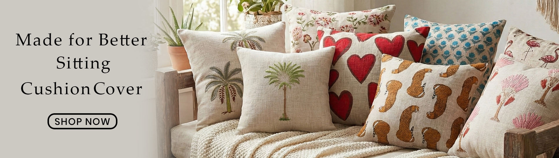 Hand Block Print Cushion Cover