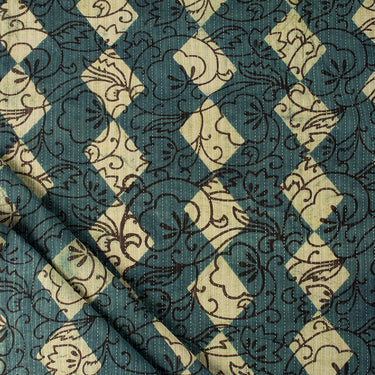 Hand Block Printed Cotton Dabu Canvas Fabric