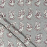 Hand Block Printed Dabu Kashish Cotton Fabric
