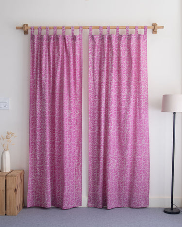 Hand Block Printed Window Curtains for Home