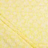 Hand Block Printed Yellow Floral Cotton Running Fabric