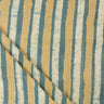 Hand Block Striped Dabu Print Fabric