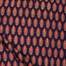 Handmade Ajrakh Fabric Floral Block Printed Cotton Cloth