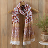 Handmade Printed Pure Cotton Stole For Women