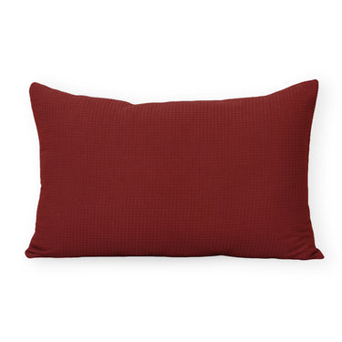 Handmade Red Cotton Waffle Pillow Covers