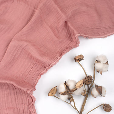 Heavy Light Pink Cotton Gauze Fabric