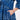 Indigo Block Printed Long Maxi Dress for Women