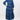 Indigo Block Printed Long Maxi Dress for Women