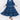 Indigo Block Printed Long Maxi Dresses for Women