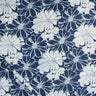 Indigo Floral Block Printed Cotton Fabric