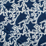 Indigo Floral Hand Printed Cotton Fabric for Kurti