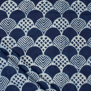 Indigo Hand Block Fabric for Cushion Covers