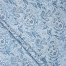 Jaipuri Cotton Blue Floral Hand Block Printed Fabric